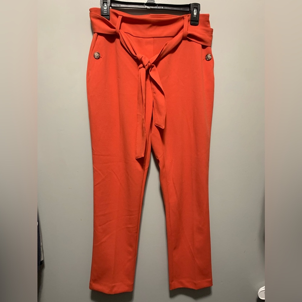 Jules & Leopold (M) orange straight leg dress pants